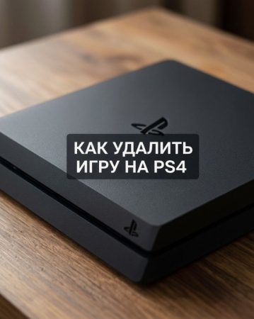 Как удалить игру на ПС4 — освобождаем место на диске